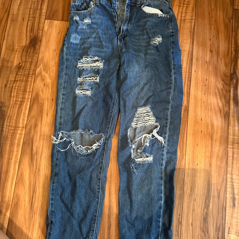Distressed Blue Jeans for kids